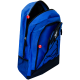 Rucsac școlar albastru, 2 compartimente, cu șiret și buzunare laterale, 46x34x18 cm